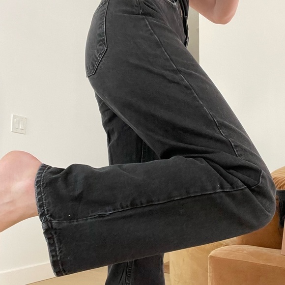 Zara ZW The Straight Jeans in Black Size 6 - Picture 5 of 5